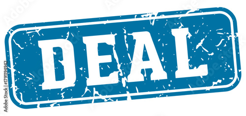 deal rectangular sign. deal stamp