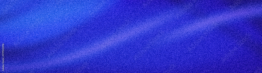 Fototapeta premium Saturated blue and violet abstract gradient with a luminous central sweep. Featuring a striking, cinematic grainy texture, perfect for modern digital designs