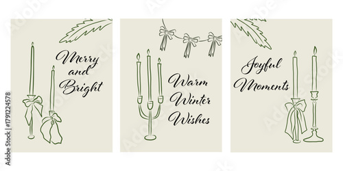 Vintage chalk illustration set featuring Christmas and New Year drawings. Hand-sketched festive elements for cozy retro designs.