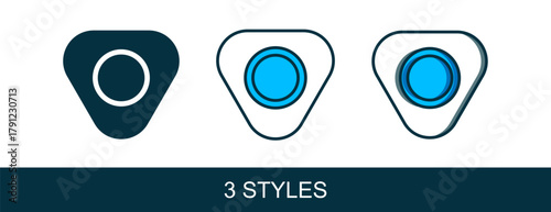 Filled outline Sewing chalk icon isolated on white background. Vector