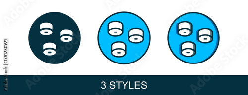 Filled outline Sushi icon isolated on white background. Traditional Japanese food. Vector