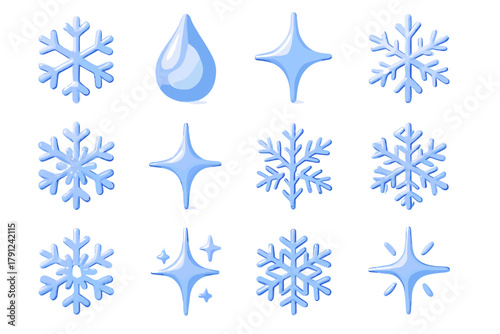 Captions full workstation emojis snowflake warm speech icon labels d no vector