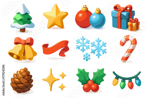 Geometric numbers letters sustainable workstation cohesive icon festive vector set no labels