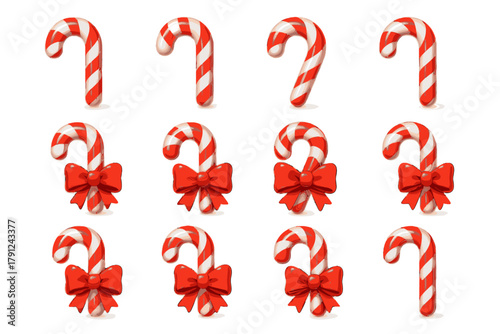 Letters vector cohesive typography icon full cane negative speech no warm christmas