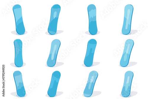 No numbers bubbles sustainable grid full icon minimal product vector letters snowboard