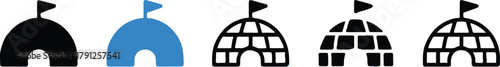igloo icon pack ui stroke styles flag topper