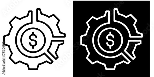 Sell Icon Set White Style Collection