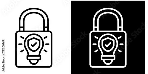 Idea Icon Set White Style Collection