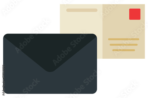 Message icon isolated on white background.
