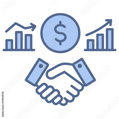 Acquisition Blue Icon