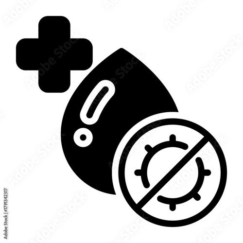 Antiseptic icon, glyph icon style
