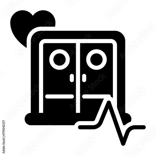 ICU icon, glyph icon style