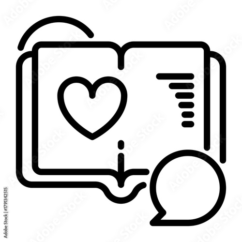 Psychology icon, line icon style