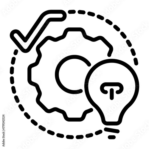 Logic icon, line icon style