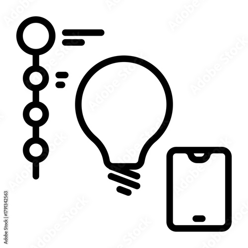 Idea icon, line icon style