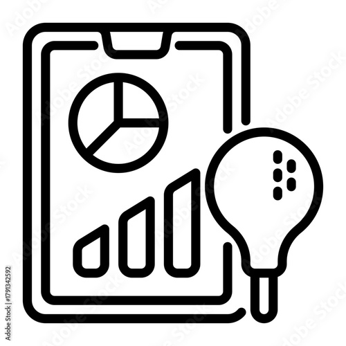 Diet icon, line icon style