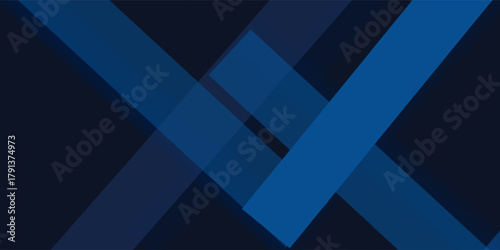 Blue black abstract background geometry shine and layer element vector for presentation design. Suit for business, corporate, institution, party, festive, seminar, and talks