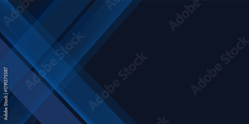 Blue black abstract background geometry shine and layer element vector for presentation design. Suit for business, corporate, institution, party, festive, seminar, and talks