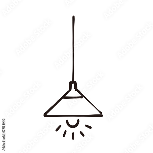 シンプルなペンダントライト