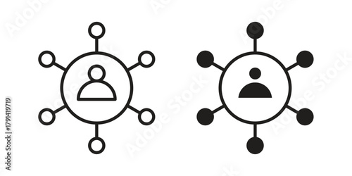 Affiliate marketing icon. Vector linear icons. simple flat icons