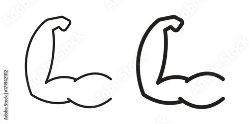 Arm icon. Vector linear icons. simple flat icons