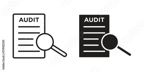 Auditors icon. Vector linear icons. simple flat icons