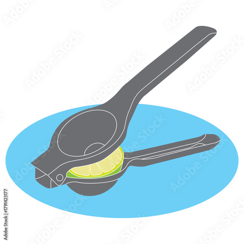 Manual citrus squeezer icon design
