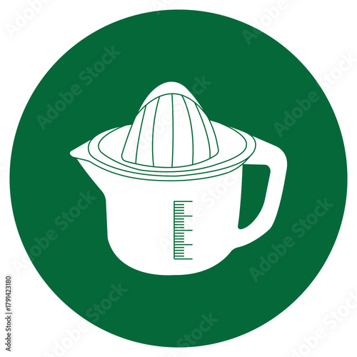 Manual citrus squeezer icon design