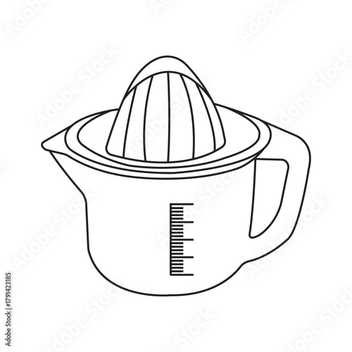 Manual citrus squeezer icon design