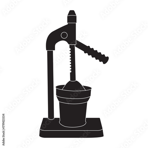 Manual citrus squeezer icon design
