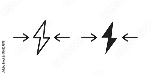 Conflict icon. Vector linear icons. simple flat icons