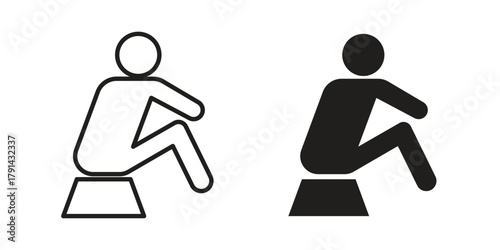 Depression icon. Vector linear icons. simple flat icons