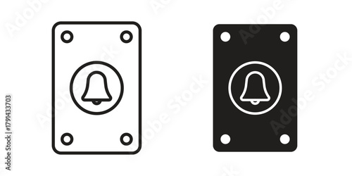 Doorbell icon. Vector linear icons. simple flat icons