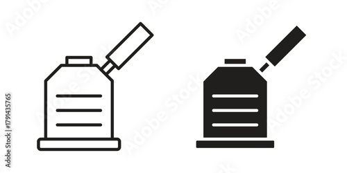 Floor sanding machine icon. Vector linear icons. simple flat icons