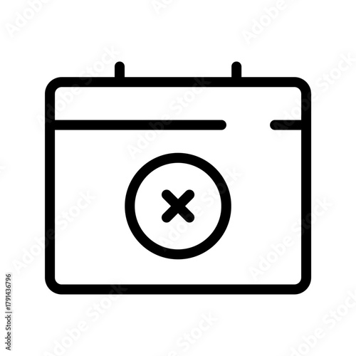 Delete Event Clean Icon Pack for Calendar Removal, Schedule Editing, and Time Management Control