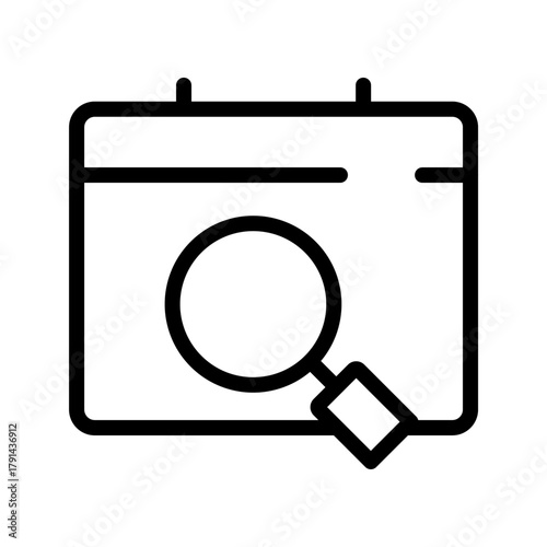 Dynamic Calendar Search icon set, modern date lookup and scheduling symbols for time management, events, and productivity apps