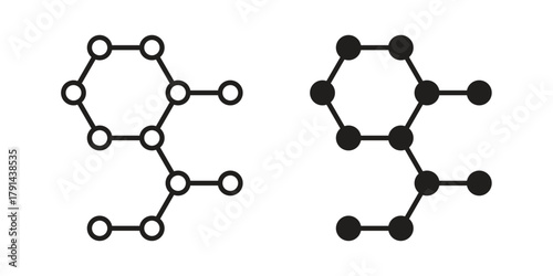 Hormones icon. Vector linear icons. simple flat icons
