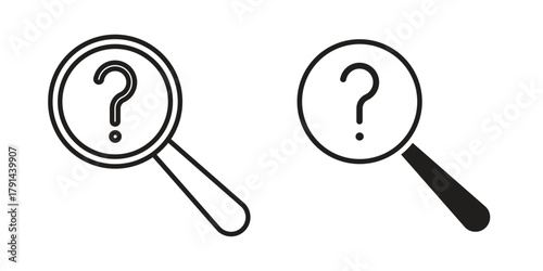 Investigation icon. Vector linear icons. simple flat icons