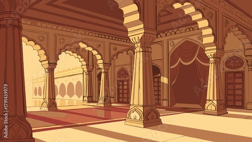 Jaipur Fort Symmetrical Graphic