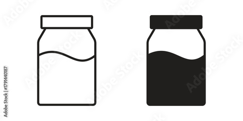 Jar icon. Vector linear icons. simple flat icons