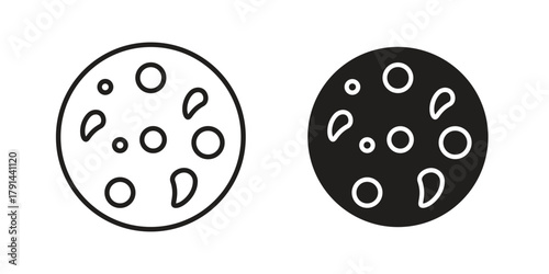 Leukemia icon. Vector linear icons. simple flat icons