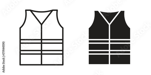 Lifejacket icon. Vector linear icons. simple flat icons