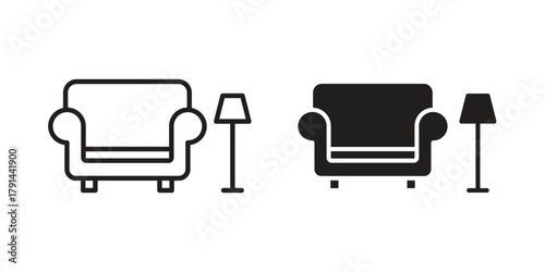 Lounge icon. Vector linear icons. simple flat icons