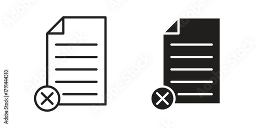 Paperless icon. Vector linear icons. simple flat icons