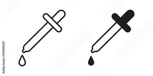 Pipette icon. Vector linear icons. simple flat icons