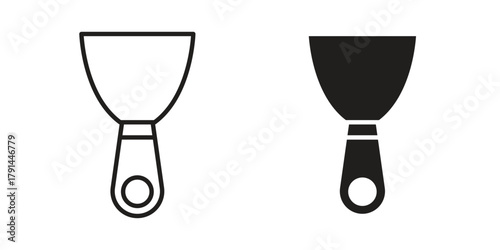 Putty knife icon. Vector linear icons. simple flat icons