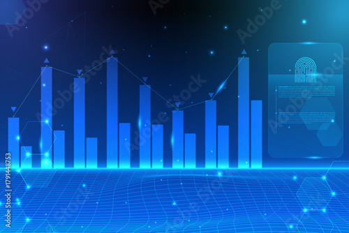 Biometric background access for stock portfolio
