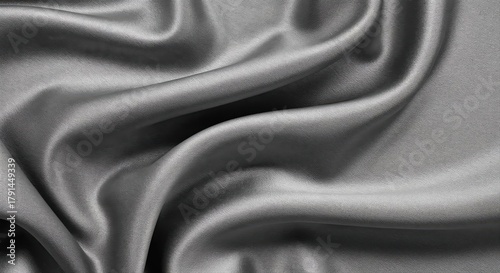 Silken Whispers: A monochrome tableau of fluid silk, its folds and curves creating a dance of light and shadow, evoking a sense of luxury and timeless elegance.