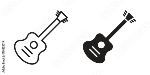 Ukulele icon. Vector linear icons. simple flat icons