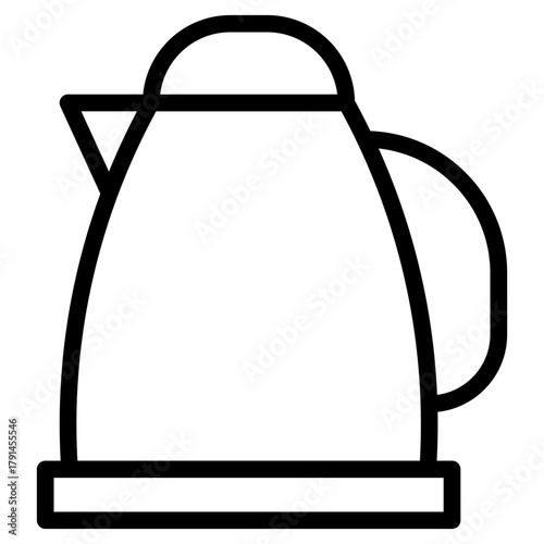 tea kettle vector illustration icon